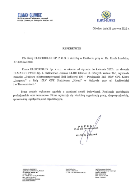 Budowa elektroenegetycznej linii kablowej